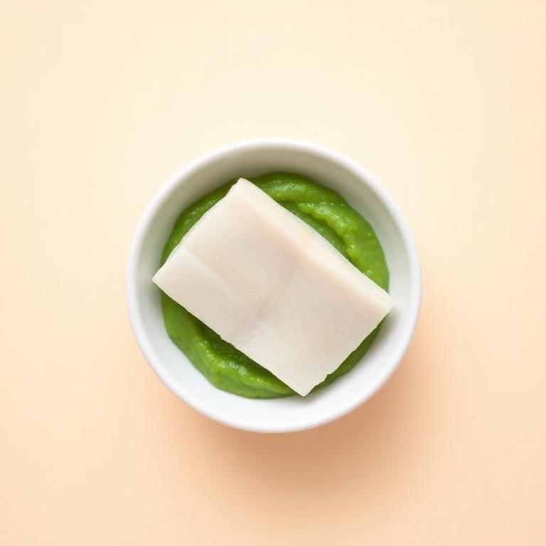Bacalao con Puré de Guisantes